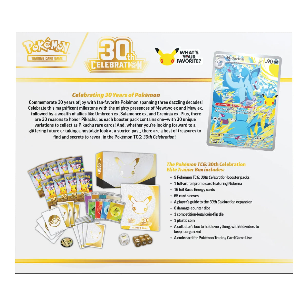 Pokemon TCG: 30th Celebration - Elite Trainer Box