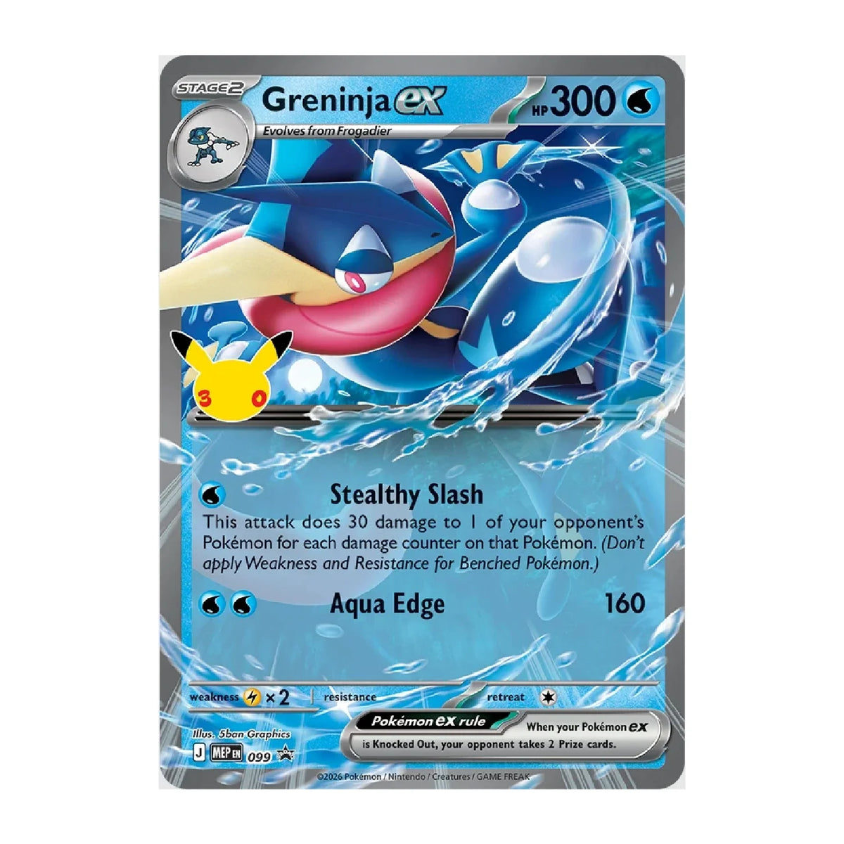Pokemon TCG: 30th Celebration - Greninja ex Box