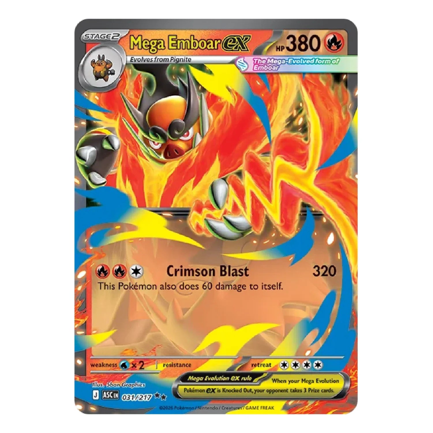 Pokemon TCG: Ascended Heroes - Mega Emboar ex Box