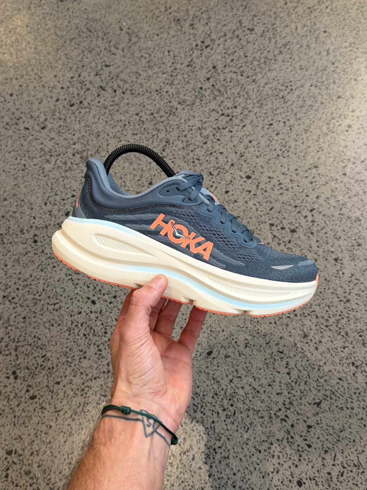 HOKA Bondi 9 Faded Navy Slate Blue Women's
