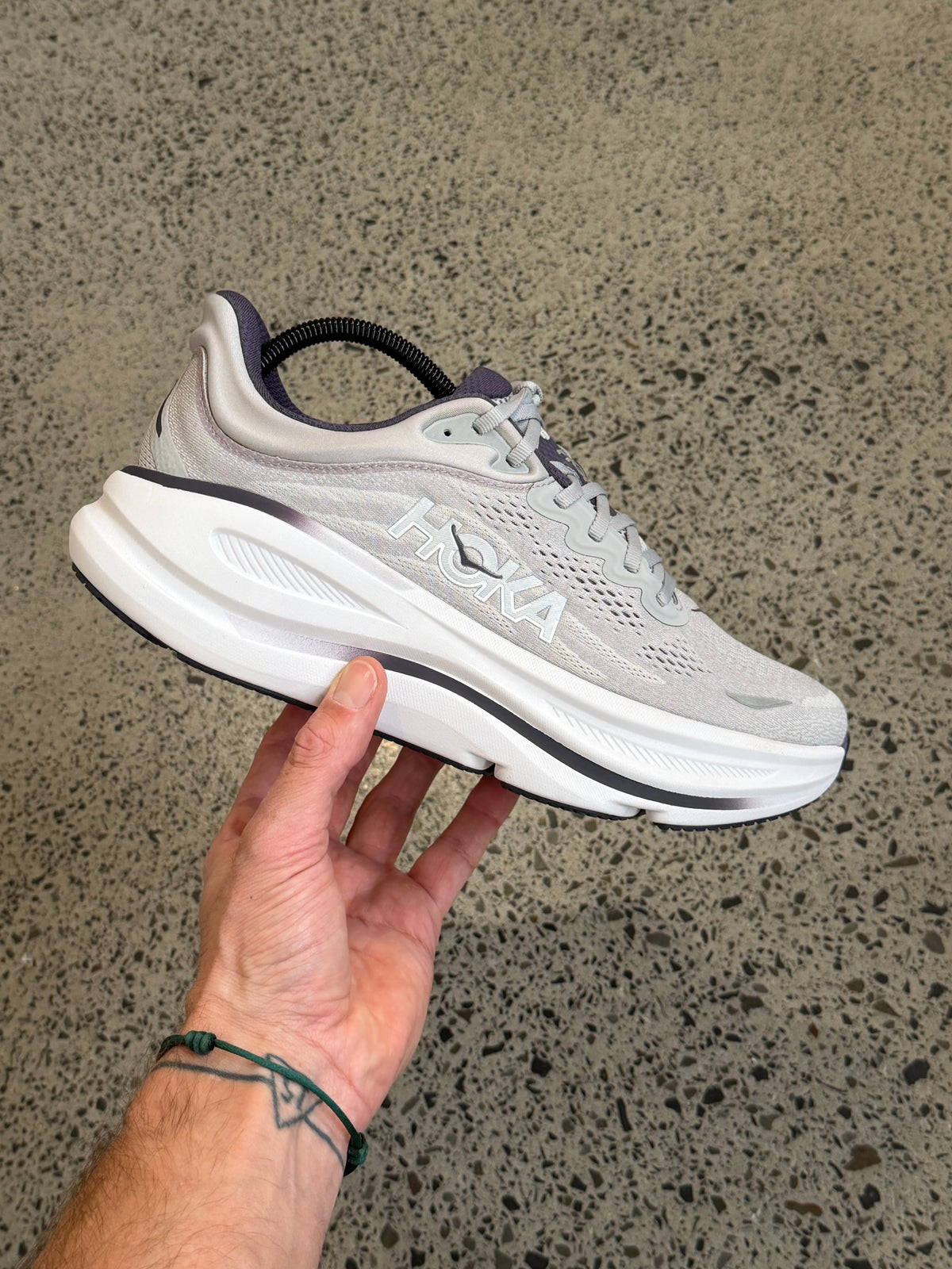 HOKA Bondi 9 Stellar Grey Squid Ink Men's