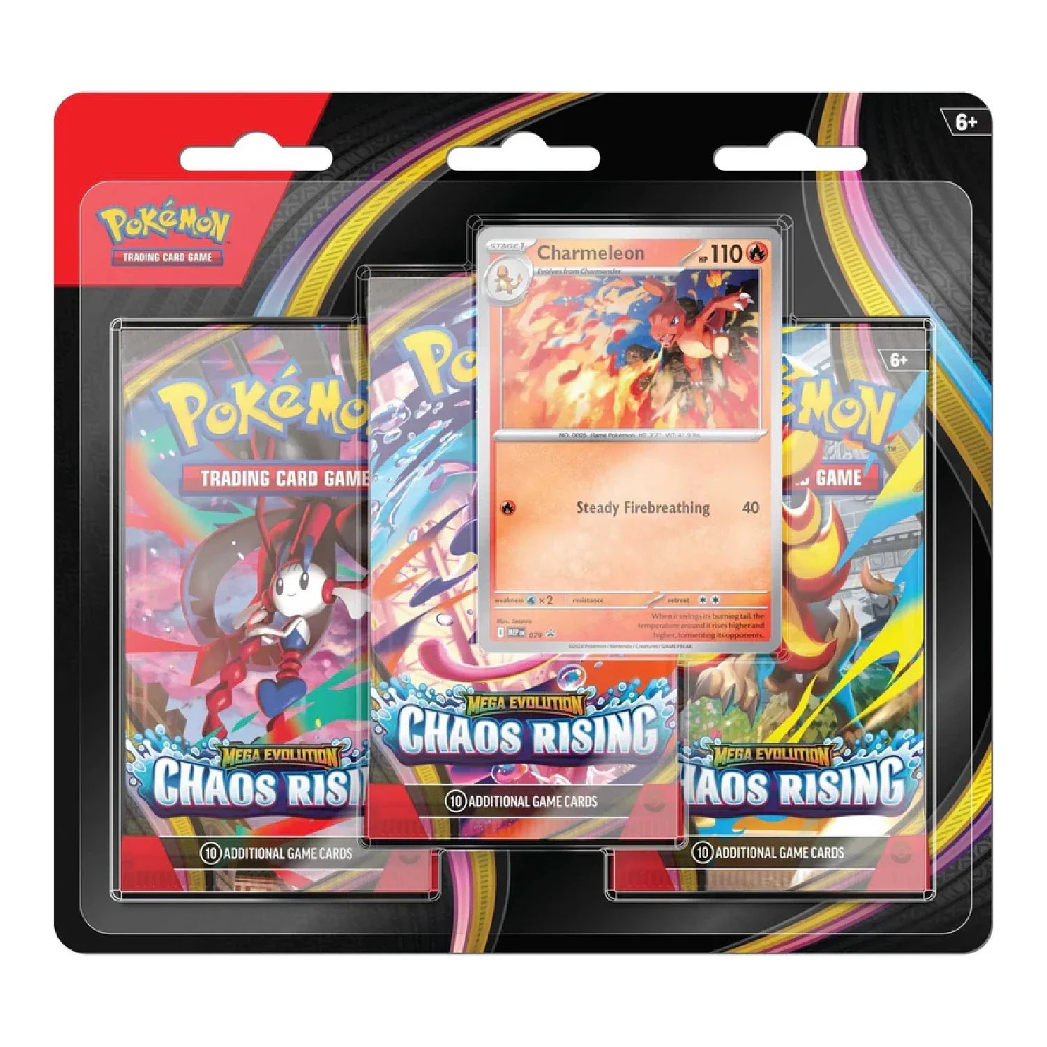 Pokemon TCG: Chaos Rising - 3 Pack Blister (Charmeleon)