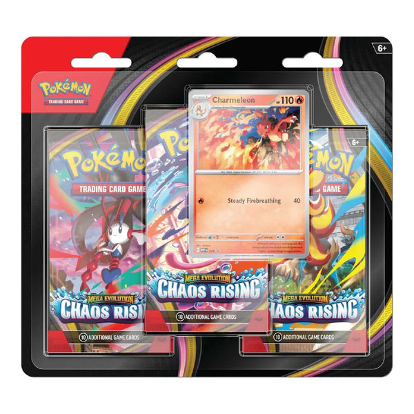 Pokemon TCG: Chaos Rising - 3 Pack Blister (Charmeleon)