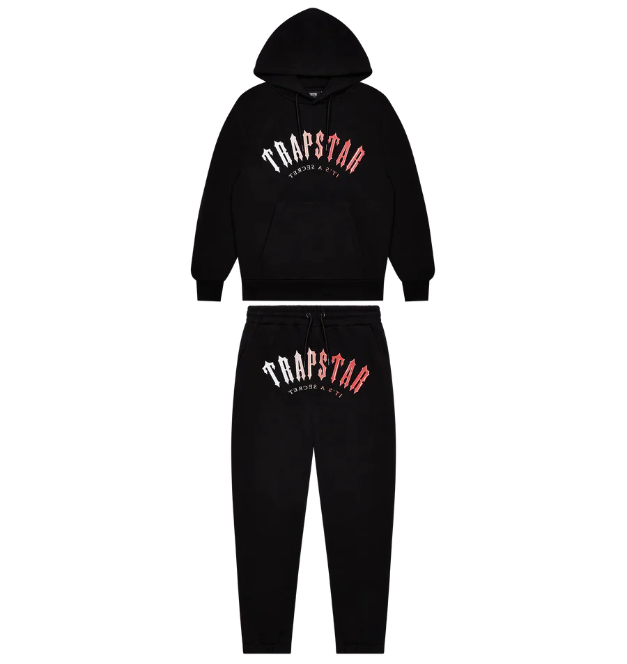 Trapstar Irongate Arch It’s A Secret Hooded Gel Tracksuit - Black