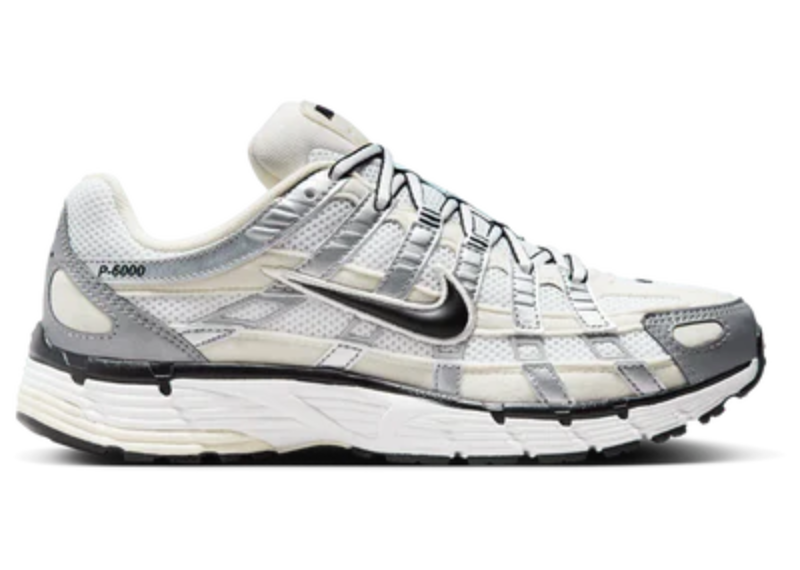 Nike P-6000 Coconut Milk Metallic Silver