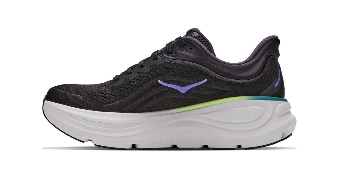 HOKA Bondi 9 Black Neon Dragonfruit Women's