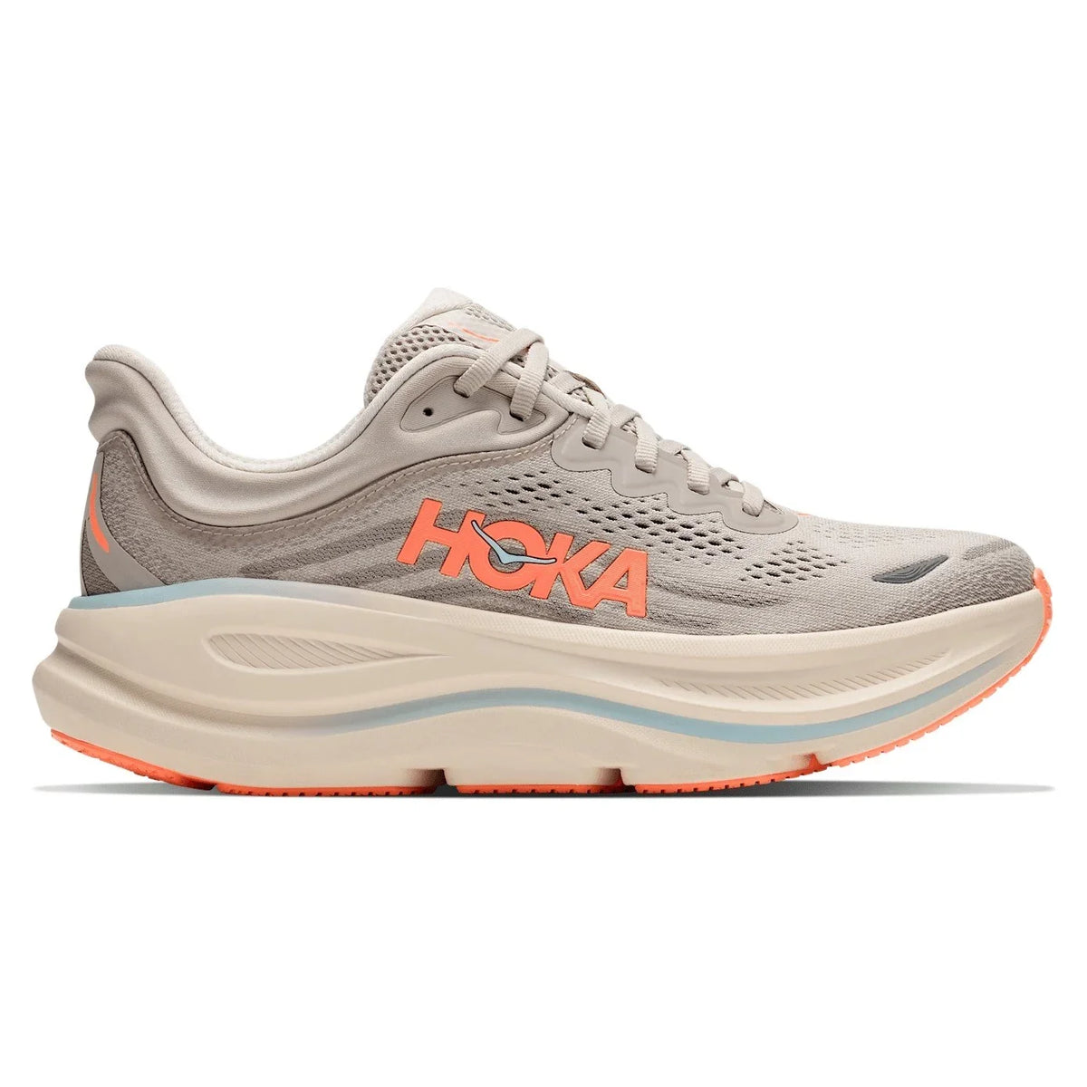 HOKA Bondi 9 River Rock Grey Mineral Ore Women's