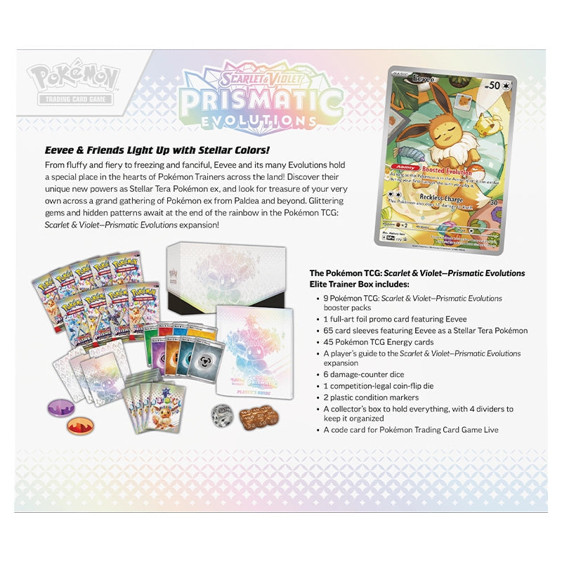 Pokemon TCG: Scarlet & Violet Prismatic Evolution Elite Trainer Box
