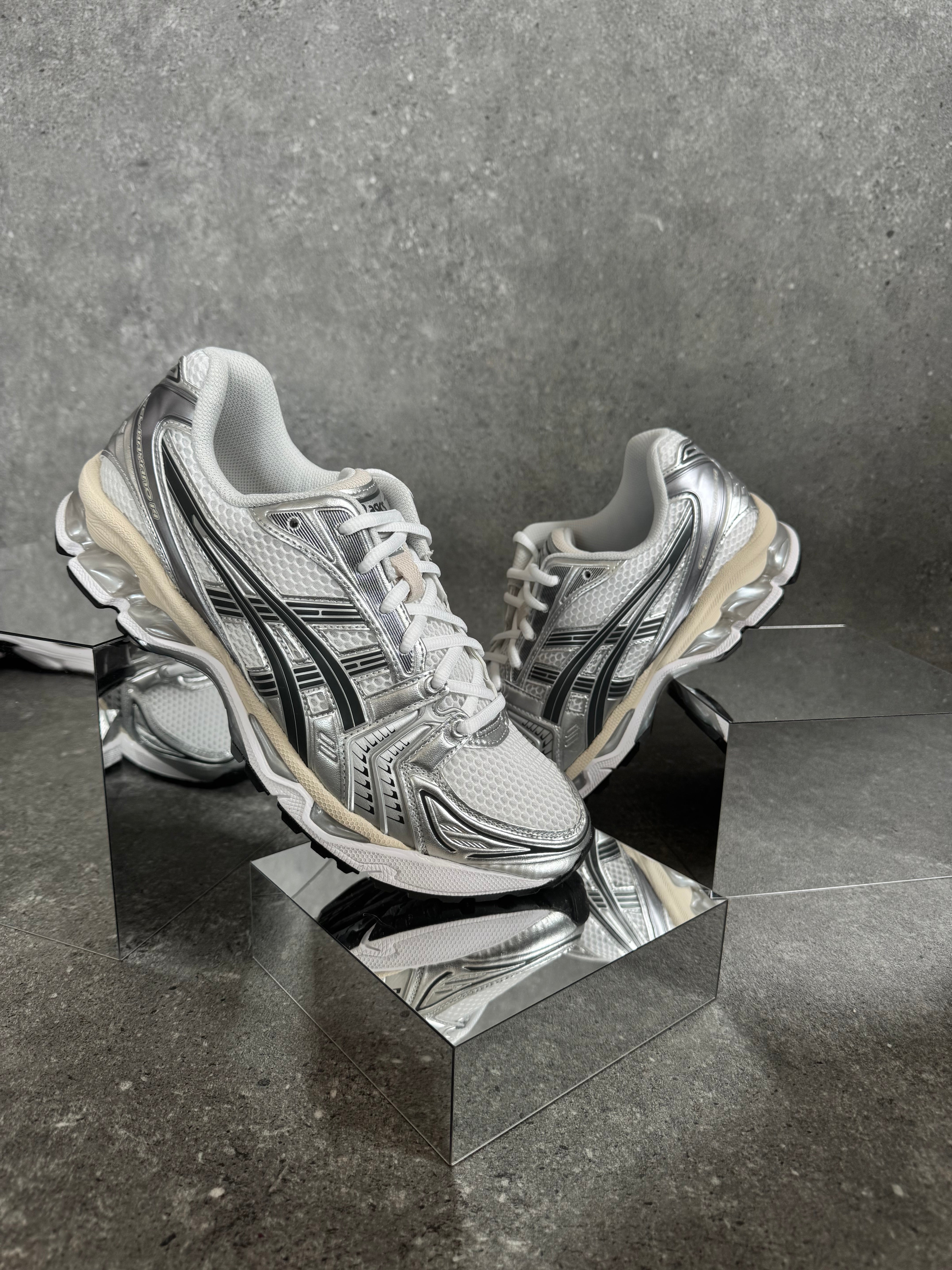 ASICS Gel Kayano 14 White Graphite Grey Trainers