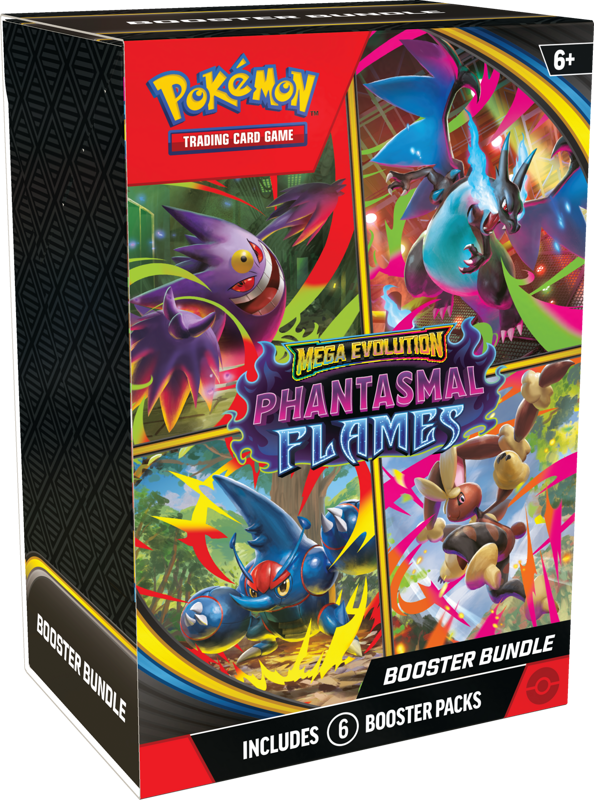 Pokemon Mega Evolution Phantasmal Flames Booster Bundle (PK6)