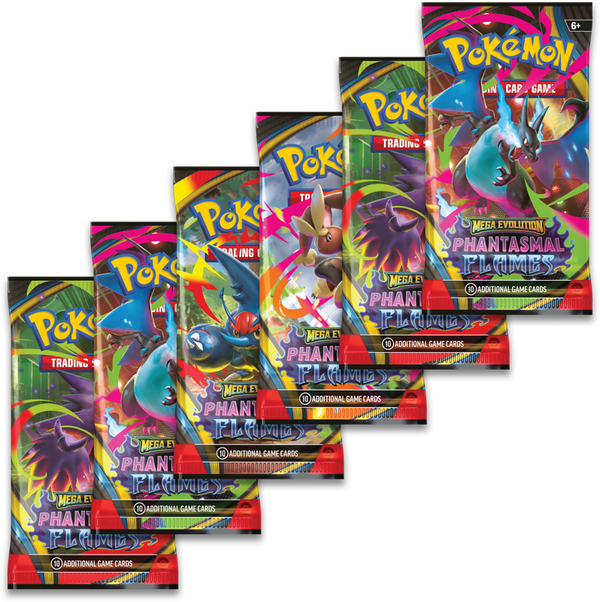Pokemon Mega Evolution Phantasmal Flames Booster Bundle (PK6)