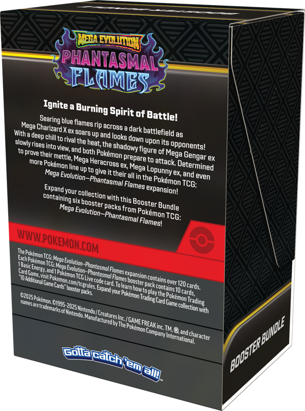 Pokemon Mega Evolution Phantasmal Flames Booster Bundle (PK6)