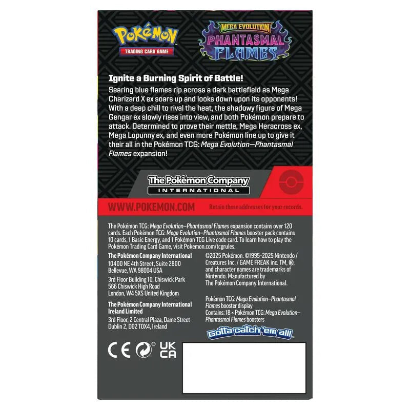 Pokemon Mega Evolution Phantasmal Flames Half Booster Box (PK18)