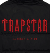 Trapstar Decoded Hooded Puffer 2.0 Jacket - Black/Infrared