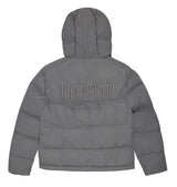 Trapstar Decoded Hooded Puffer 2.0 Jacket - Smoke Grey