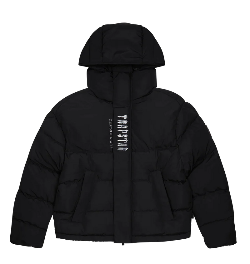 Trapstar Decoded Hooded Puffer 2.0 Jacket - Black/Camo