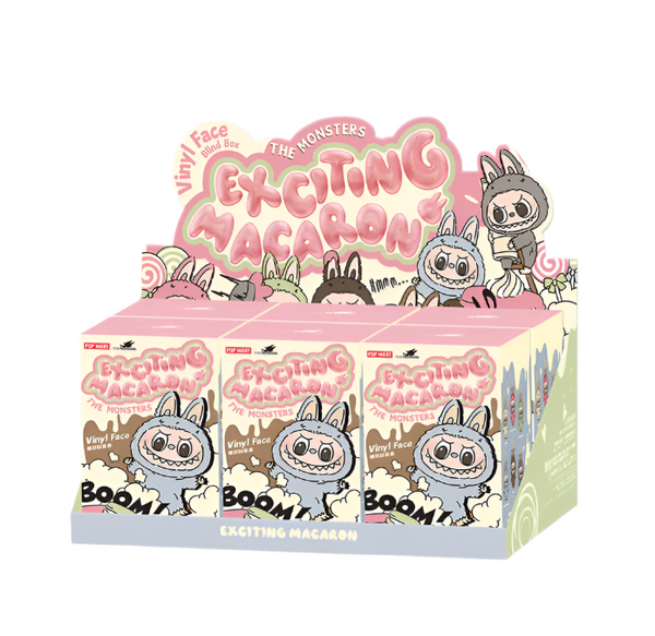 Pop Mart The Monsters Labubu "Exciting Macarons" Vinyl Face Plush Pendant (Blind Box)