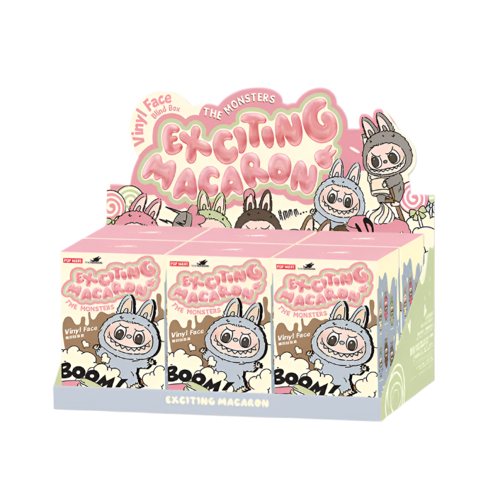 Pop Mart The Monsters Labubu "Exciting Macarons" Vinyl Face Plush Pendant (Blind Box)