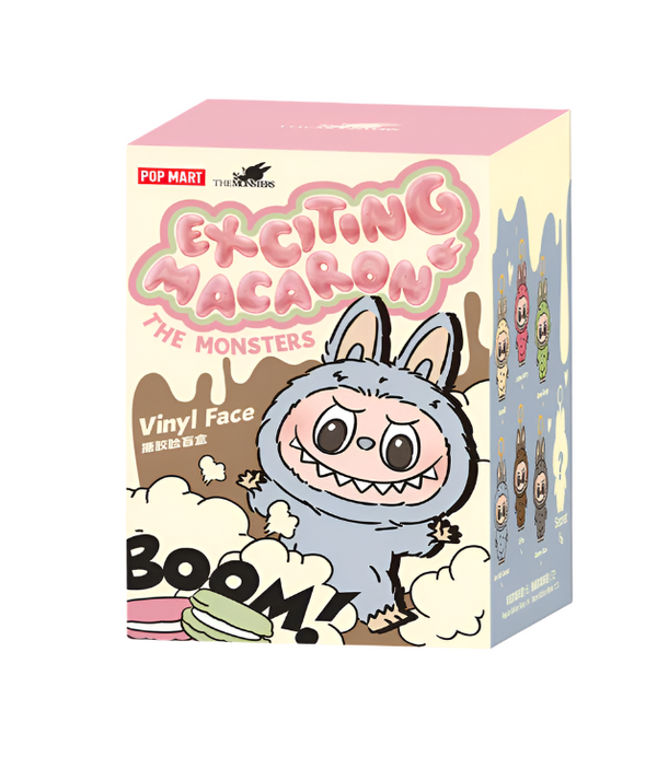 Pop Mart The Monsters Labubu "Exciting Macarons" Vinyl Face Plush Pendant (Blind Box)