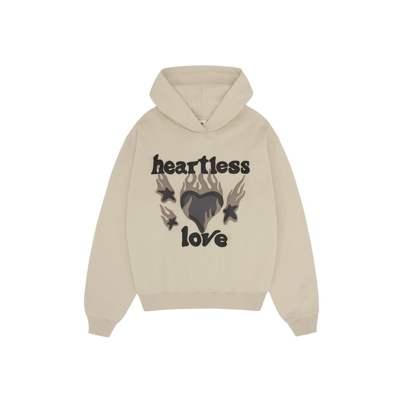 BROKEN PLANET 'HEARTLESS LOVE' BONE WHITE HOODIE