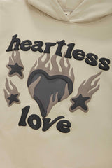 BROKEN PLANET 'HEARTLESS LOVE' BONE WHITE HOODIE