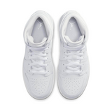 AIR JORDAN 1 MID TRIPLE WHITE - Stepped In