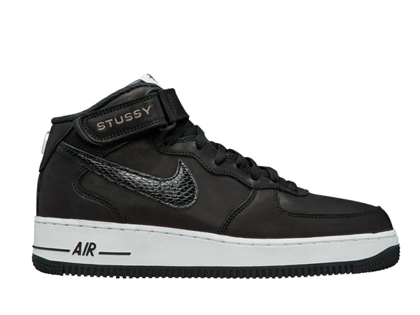 Stussy x Nike Air Force 1 Mid Black White