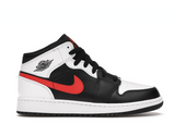 AIR JORDAN 1 MID BLACK CHILE RED WHITE - Stepped In