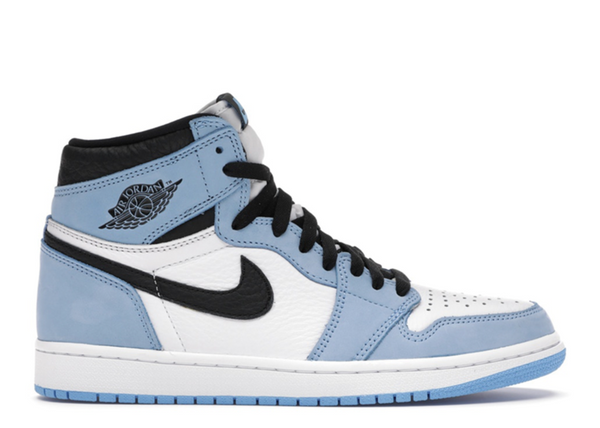 AIR JORDAN 1 RETRO HIGH WHITE UNIVERSITY BLUE - Stepped In