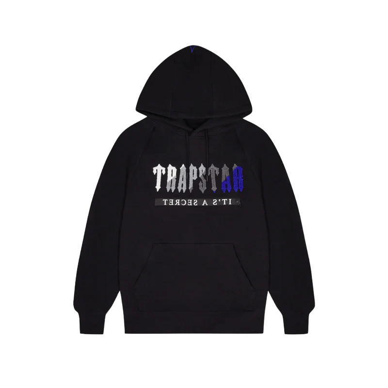 Trapstar Chenille Decoded 2.0 Hooded Tracksuit - Black/Blue