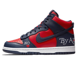 Nike SB Dunk High x Supreme By Any Means Red Navy