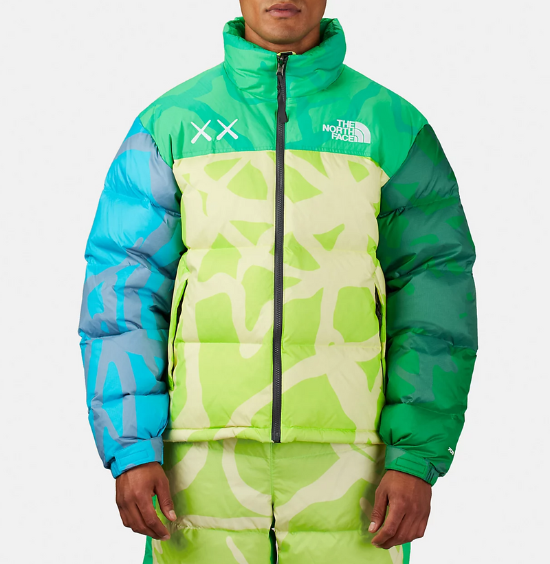 KAWS x The North Face Retro 1996 Nupste Jacket Safety Green