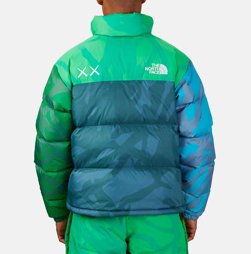 KAWS x The North Face Retro 1996 Nupste Jacket Safety Green 