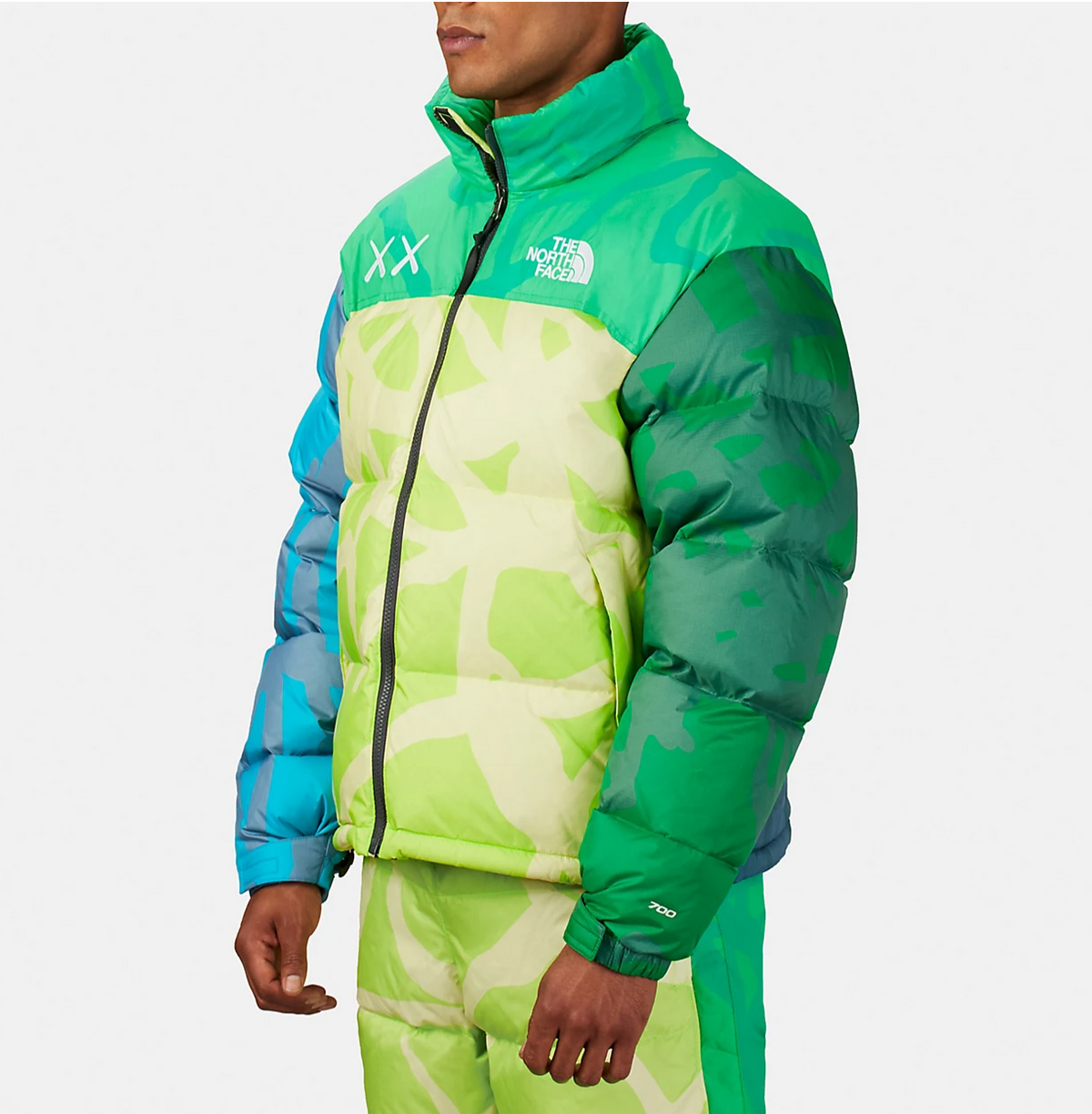KAWS x The North Face Retro 1996 Nupste Jacket Safety Green