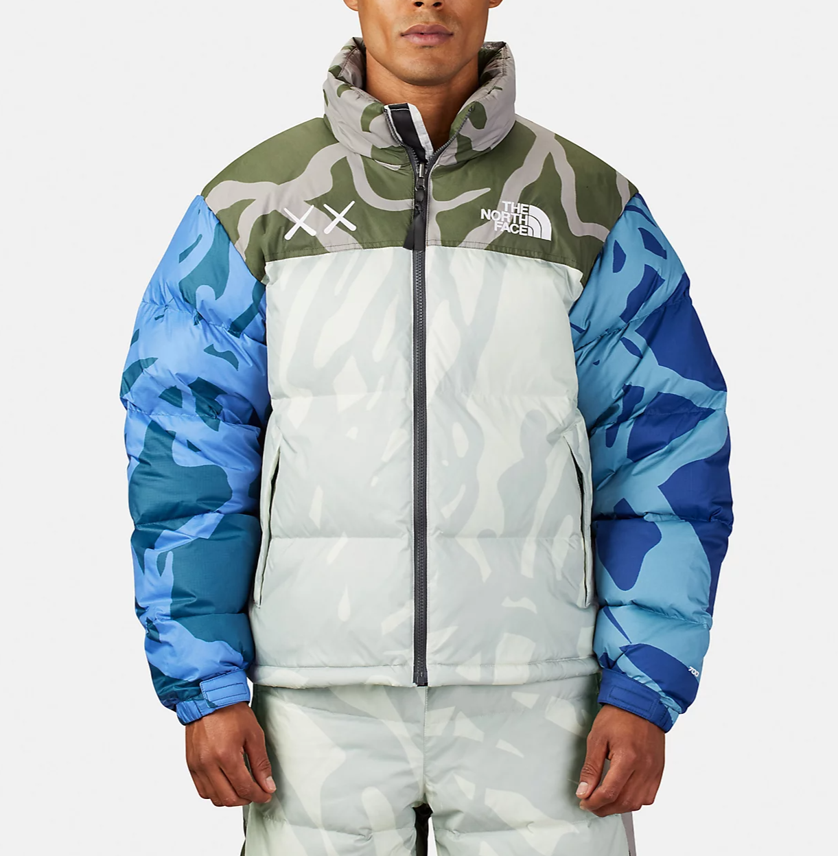 KAWS x The North Face Retro 1996 Nupste Jacket Moonlight Ivory