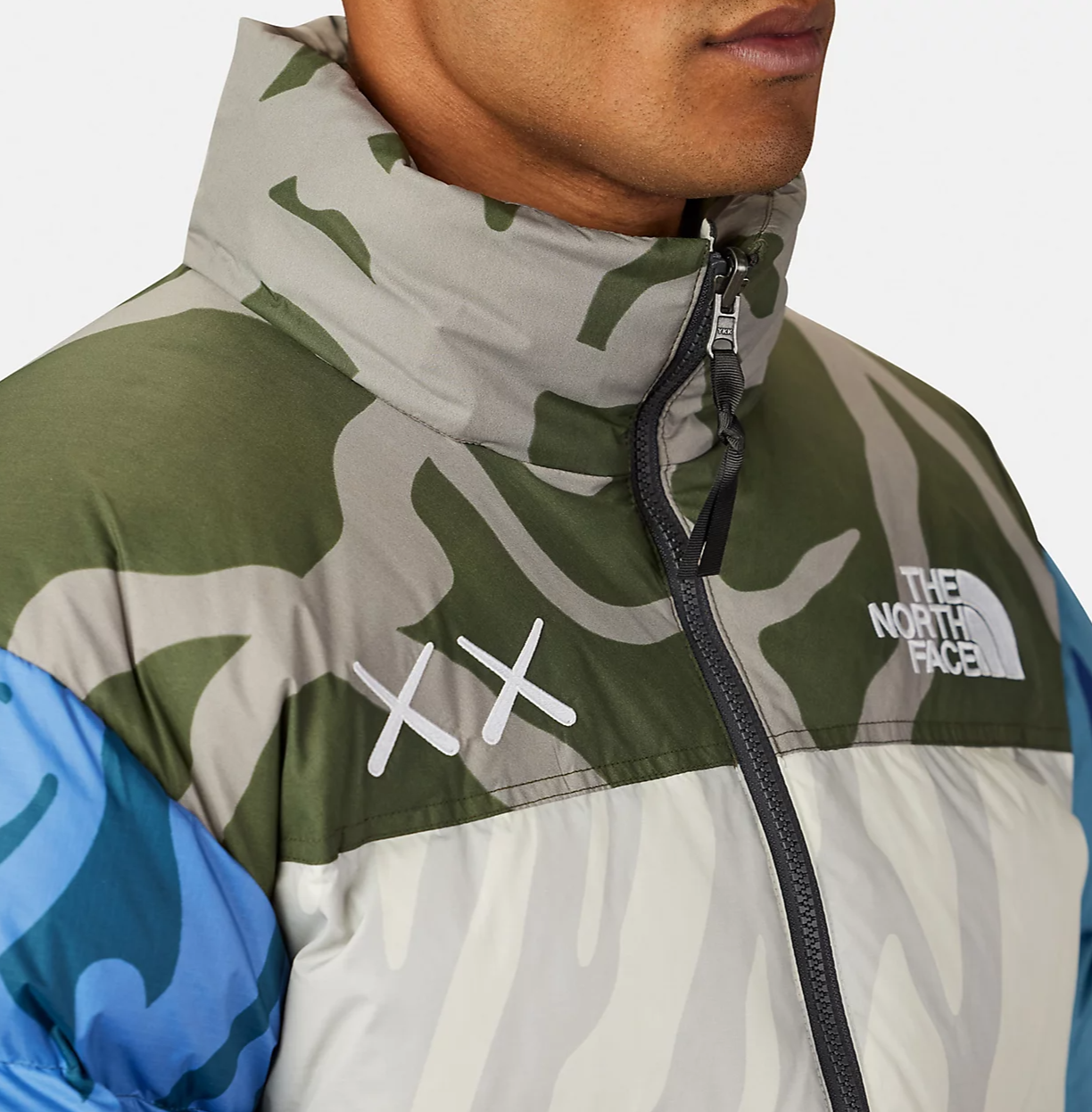 KAWS x The North Face Retro 1996 Nupste Jacket Moonlight Ivory