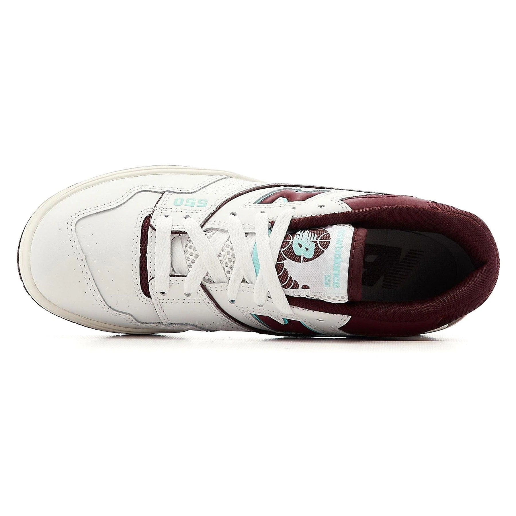 New Balance 550 Burgundy Cyan Turquoise