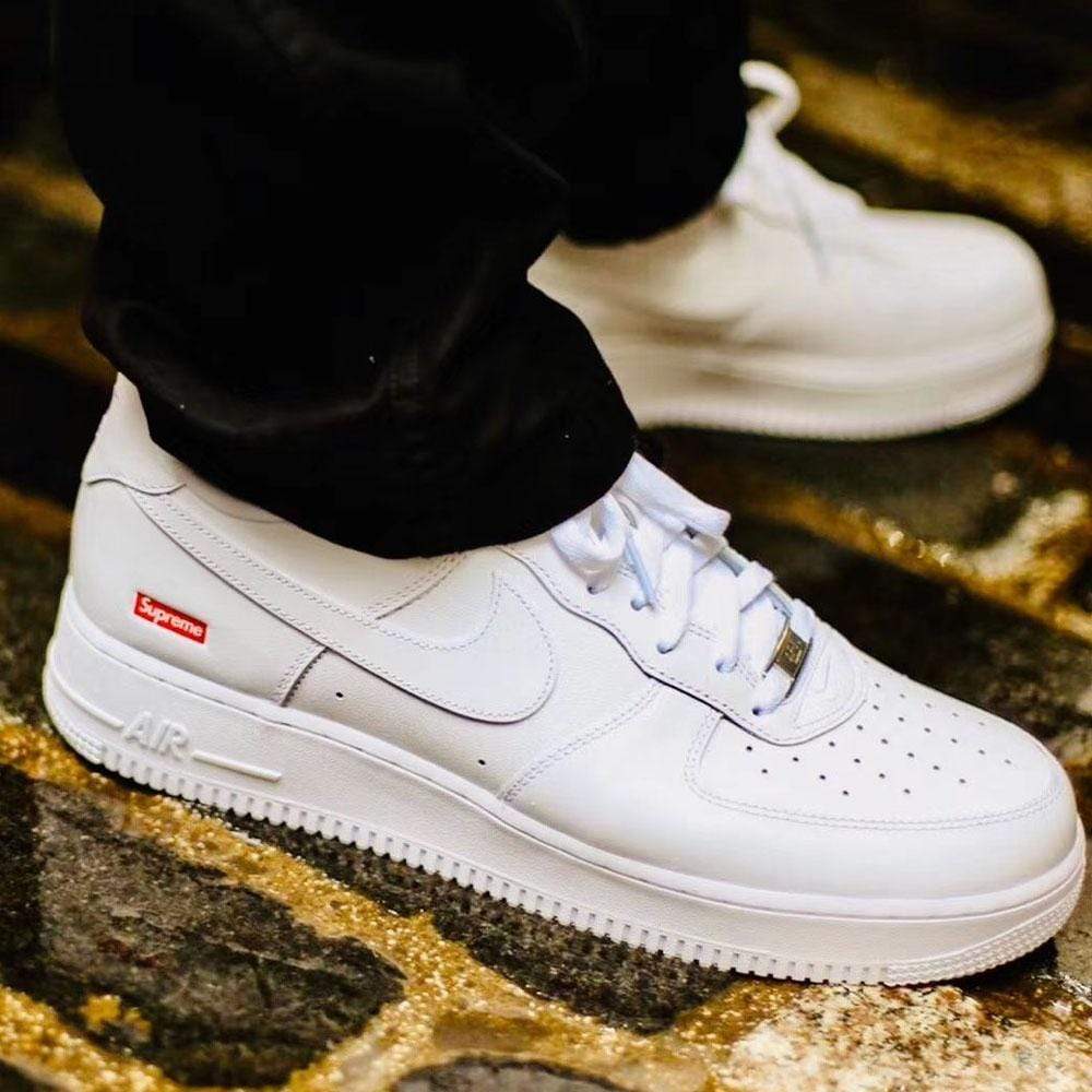 Nike Air Force 1 Low Supreme Box Logo White
