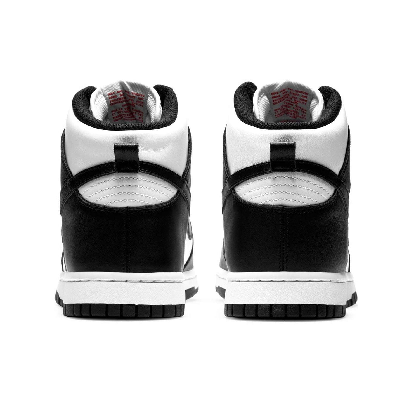 white and black dunks high