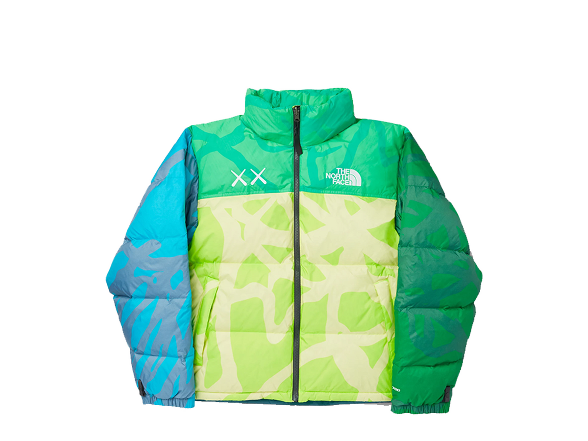 KAWS x The North Face Retro 1996 Nupste Jacket Safety Green
