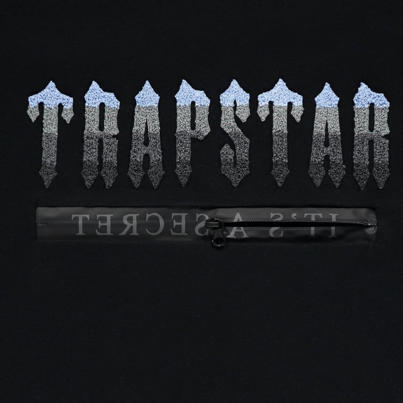 Trapstar Chenille Decoded 2.0 Hooded Tracksuit - Black / Ice Blue