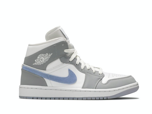 Nike Air Jordan 1 Mid Grey Wolf Blue (W)